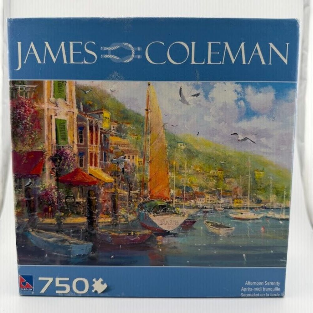 James Coleman Afternoon Serenity 750-Piece Puzzle by Sure-Lox, New in Sealed Box